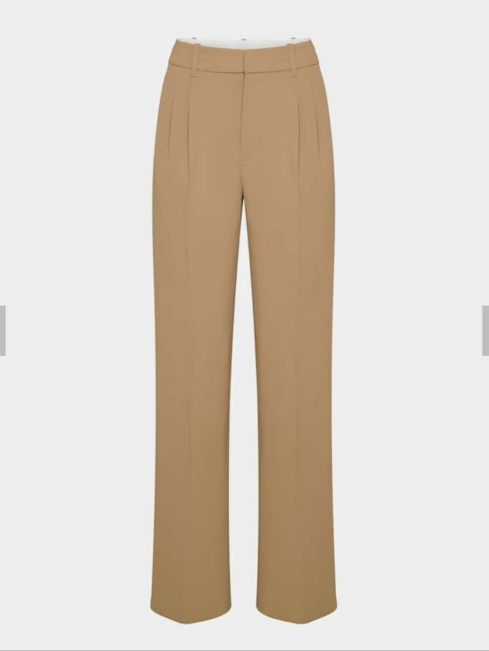 Aritzia Wilfred The Effortless Tailored Tan Pleated Pants